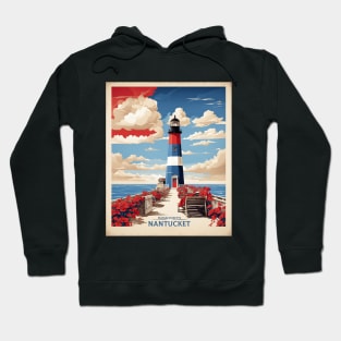 Nantucket United States of America Tourism Vintage Poster Hoodie